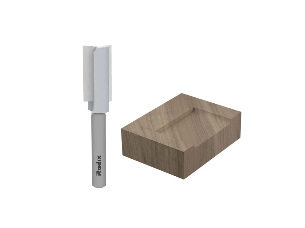 Fresa Reta para Tupia Corte 10mm mm Haste 6mm 151030.01 Radix