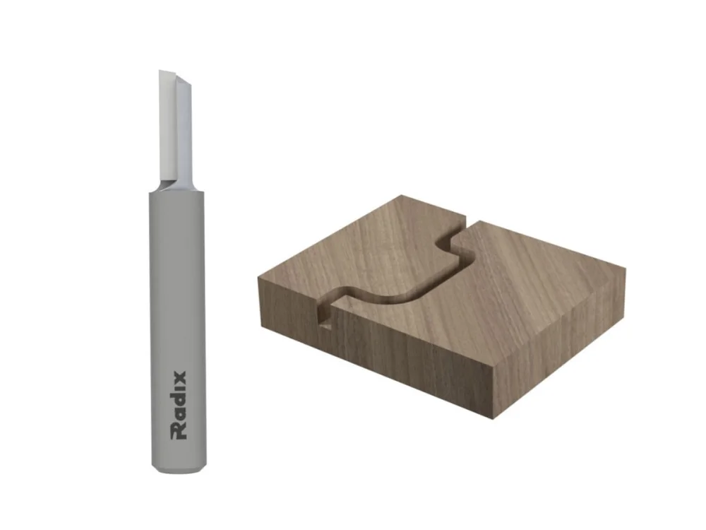 Fresa Reta para Tupia Corte 4mm x 10mm Haste 6mm 150410.01 Radix