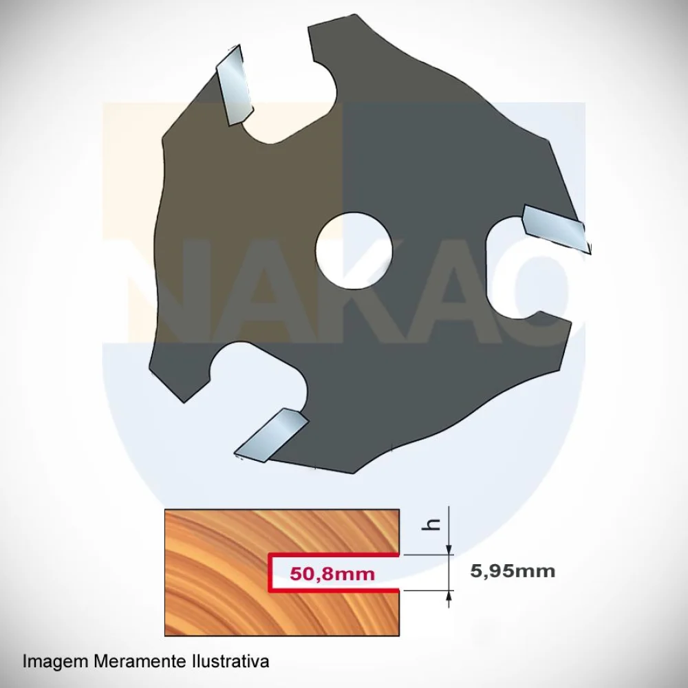 Fresa Serrinha Debrum Corte de 595 x 508mm F03FR02025 Freud