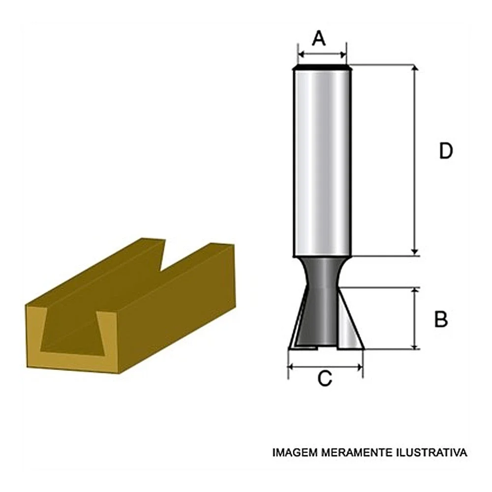 Fresa Tipo Prisma HT 1/2 Pol D-01915 Makita