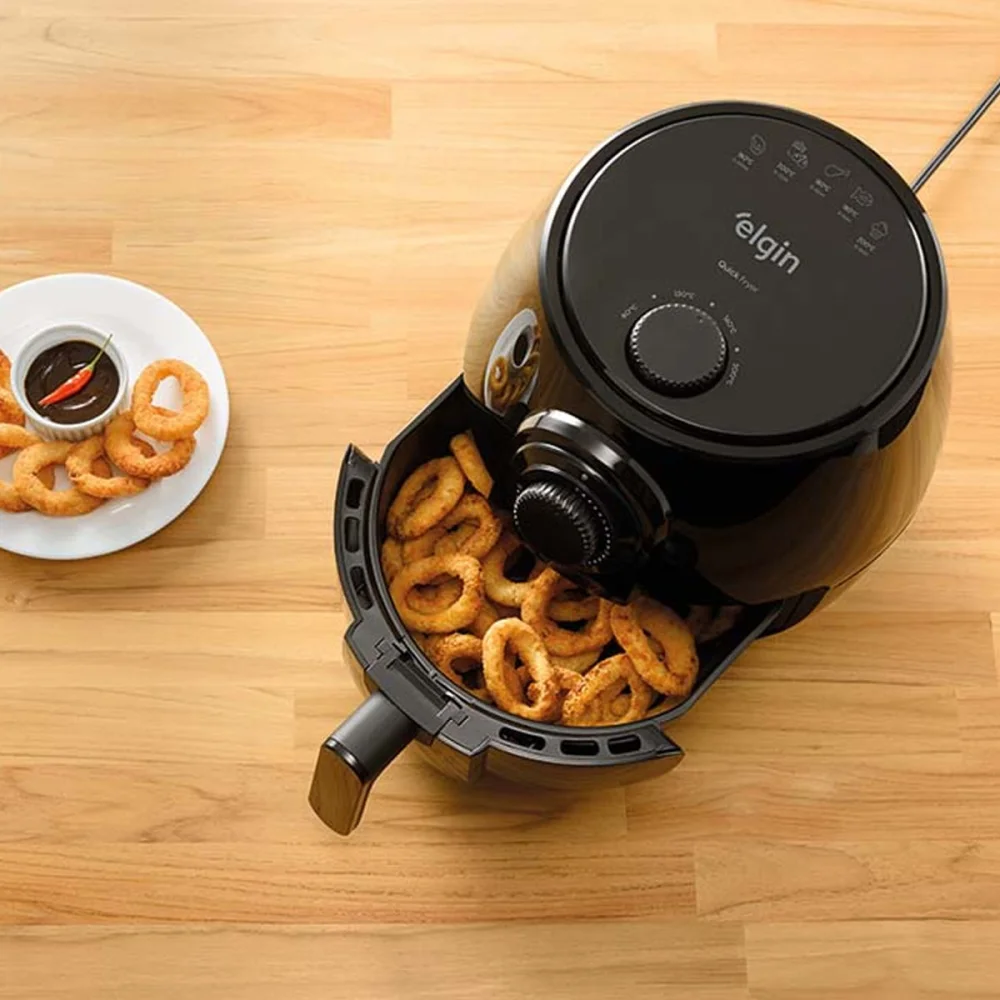Fritadeira Elétrica Quick Fryer 1350 Watts 4 Litros Preta 42AFR4001000 Elgin 110 Volts