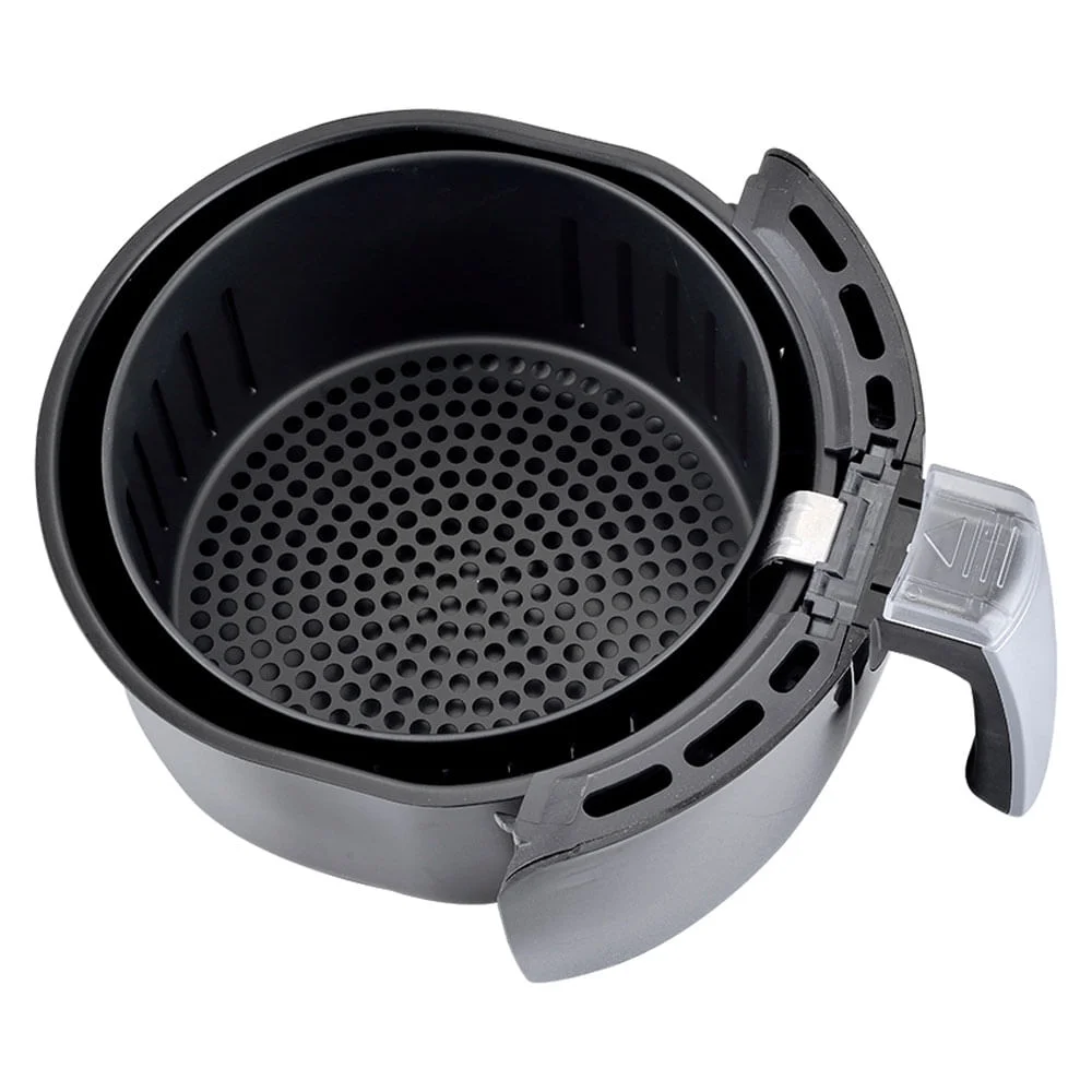 Fritadeira Elétrica Sem Óleo 1270W Fryer Silver AFS Preta Agratto