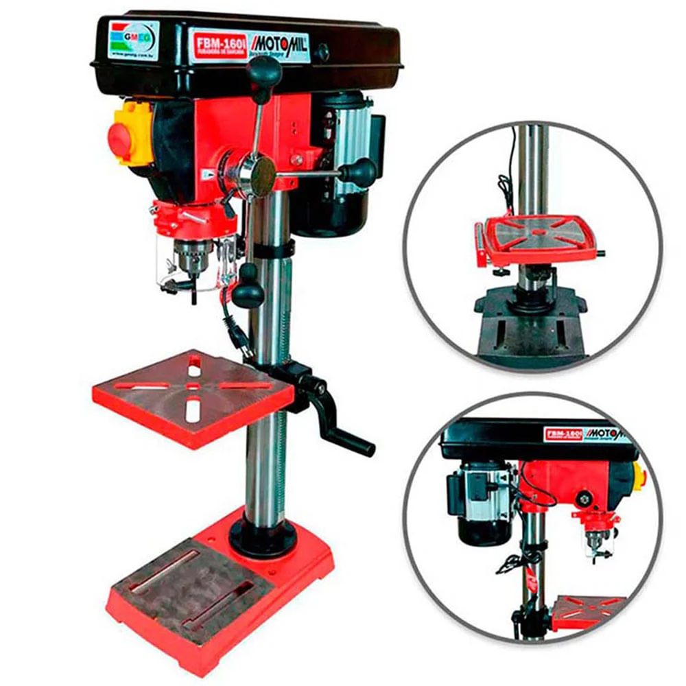 Furadeira de Bancada 1/2HP Monofásico FBM-160i Motomil