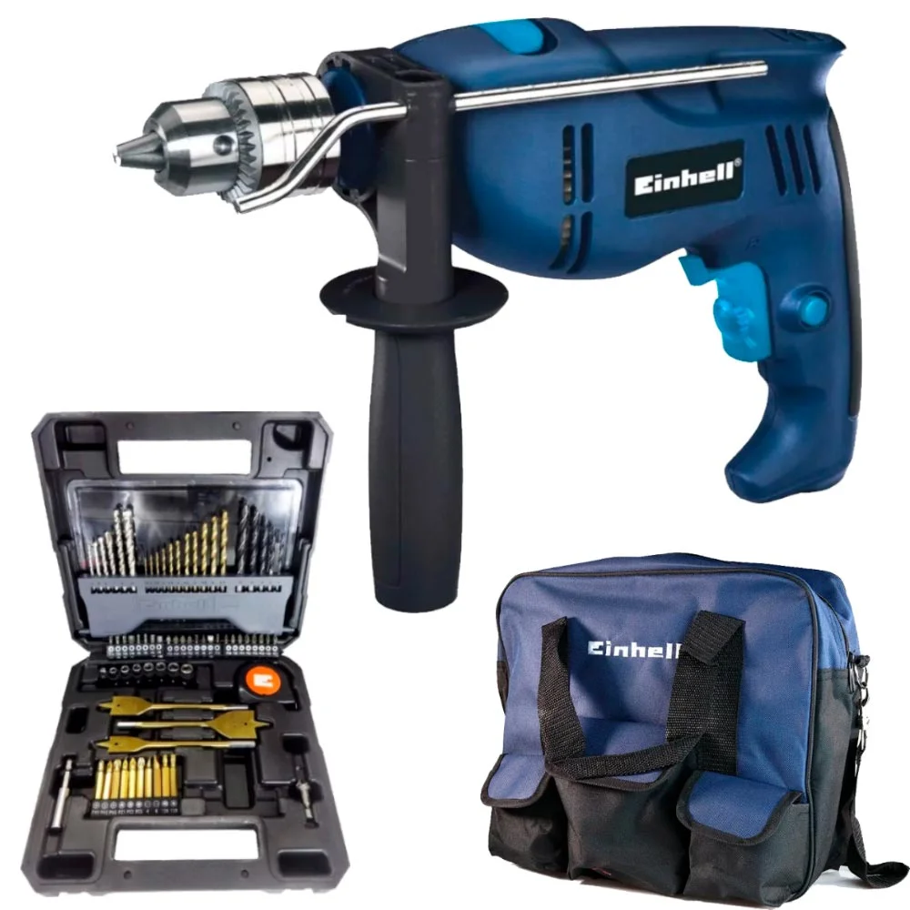 Furadeira de Impacto 1010 Watts com 70 Acessórios BT-ID 1000 Einhell