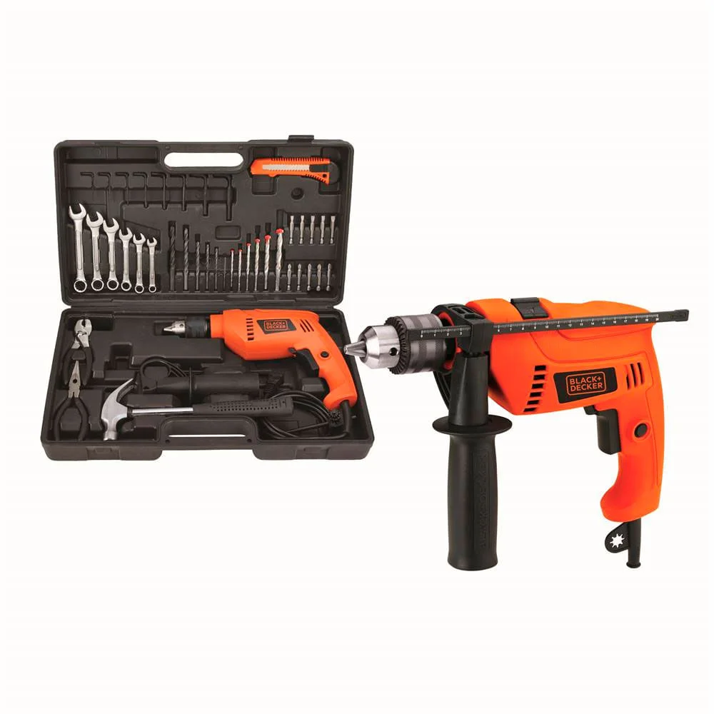 Furadeira de Impacto 13mm 500 Watts com 40 Acessórios HD565K-BR BlackDecker 110 Volts