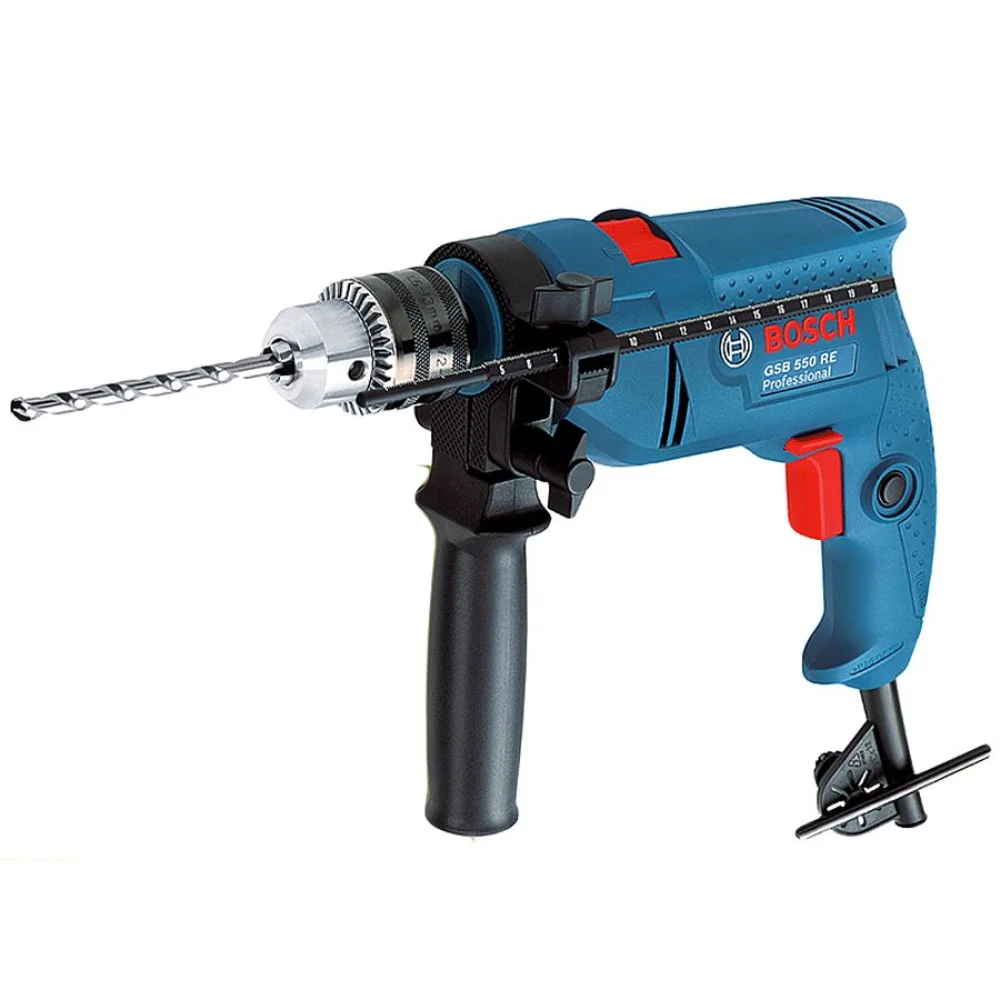 Furadeira de Impacto 13mm 550W e 1 Kit de Brocas GSB 550 RE Bosch