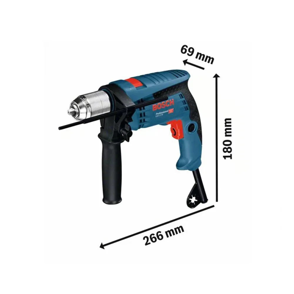 Furadeira de Impacto 13mm 650 Watts e Maleta GSB 13 RE Bosch