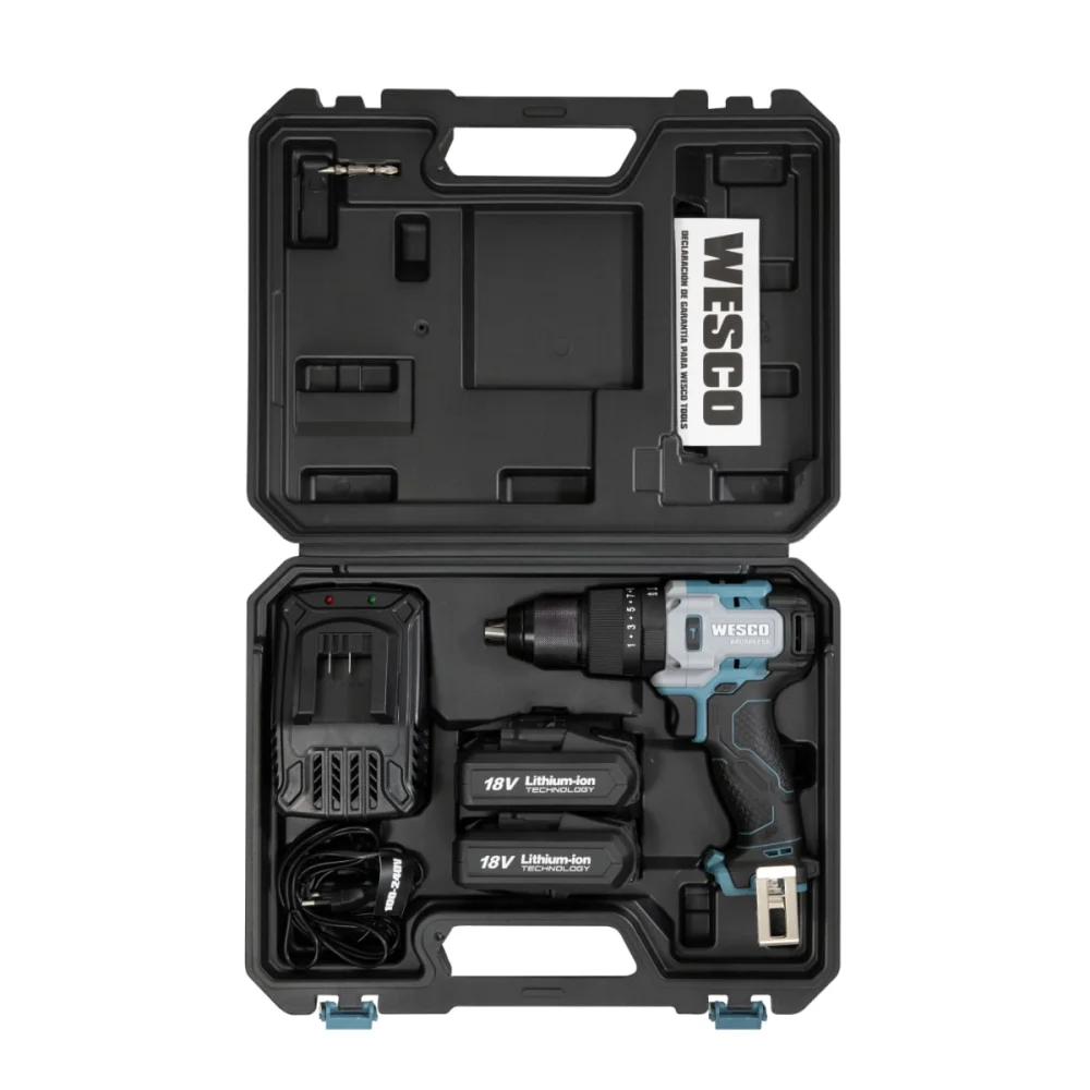 Furadeira de Impacto 13mm Brushless à Bateria e 2 Baterias 18V WS2419K2 Wesco