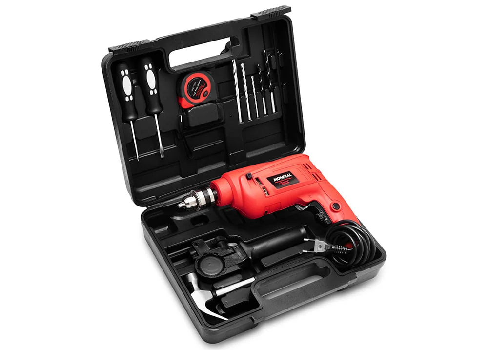 Furadeira de Impacto 3/8 Pol com Maleta 600 Watts NFFI-07M Mondial