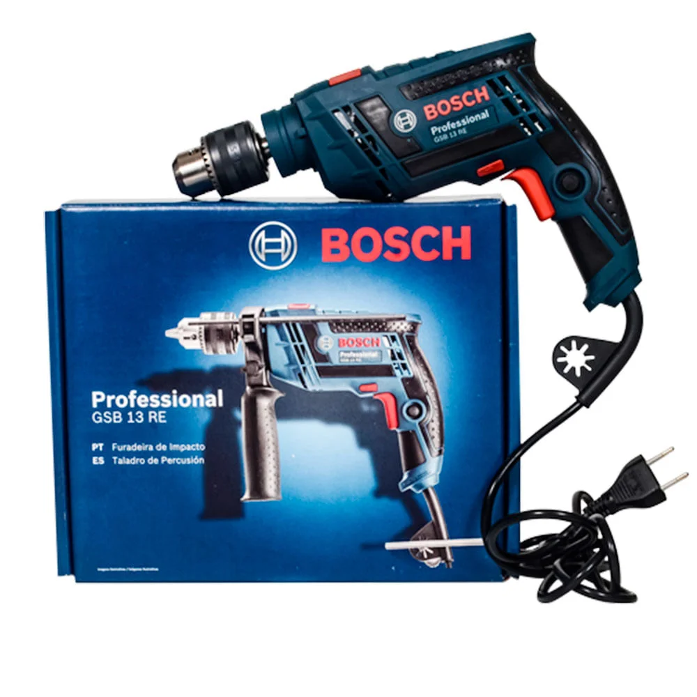 Furadeira de Impacto 650W 13mm GSB 13 RE Bosch