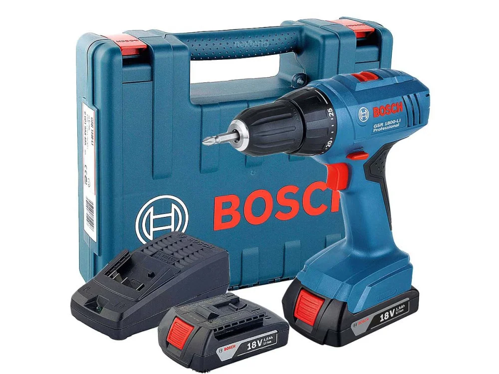 Furadeira e Parafusadeira à Bateria 18V GSR 1800-LI Bosch