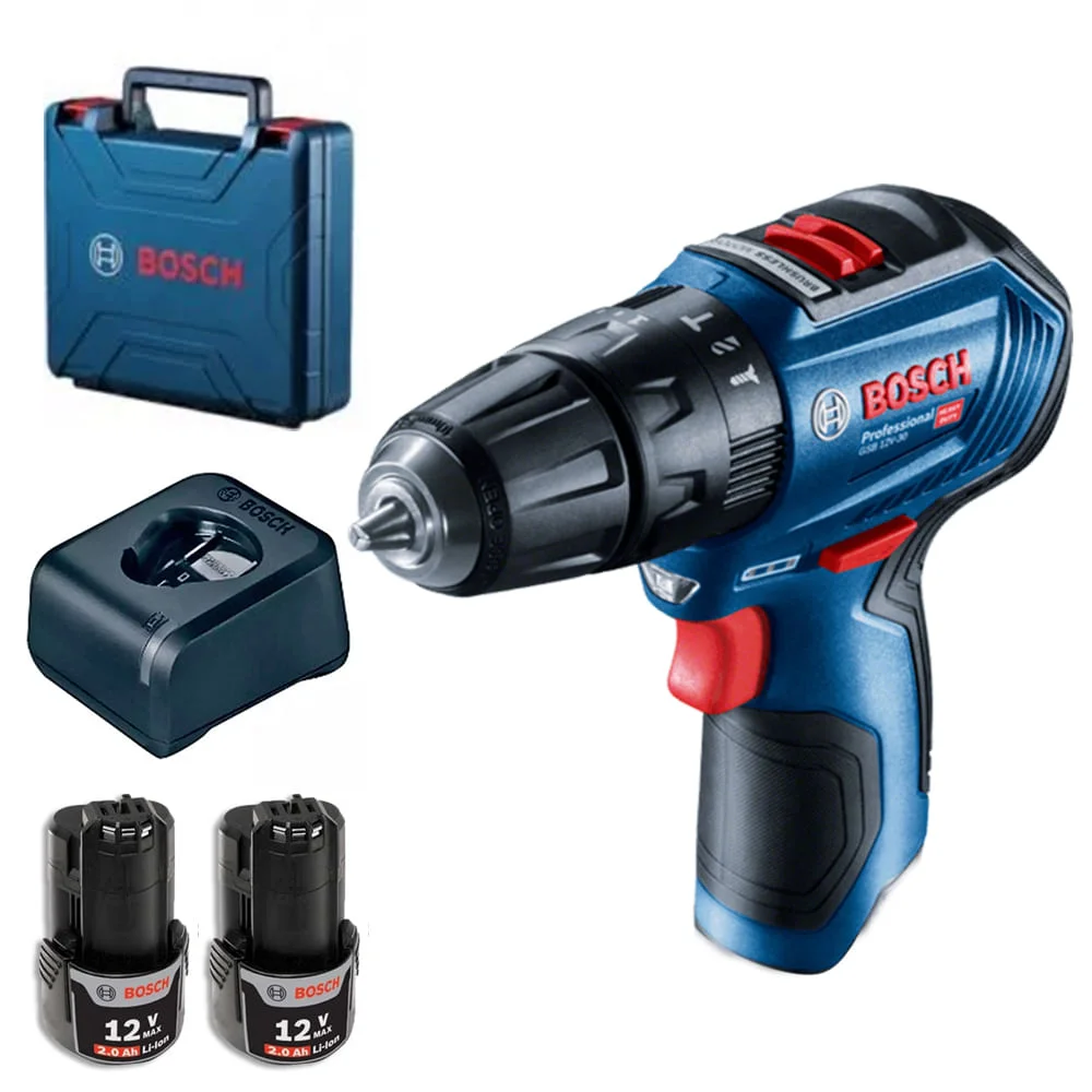 Furadeira e Parafusadeira de Impacto à Bateria GSB 12V-30 Bosch