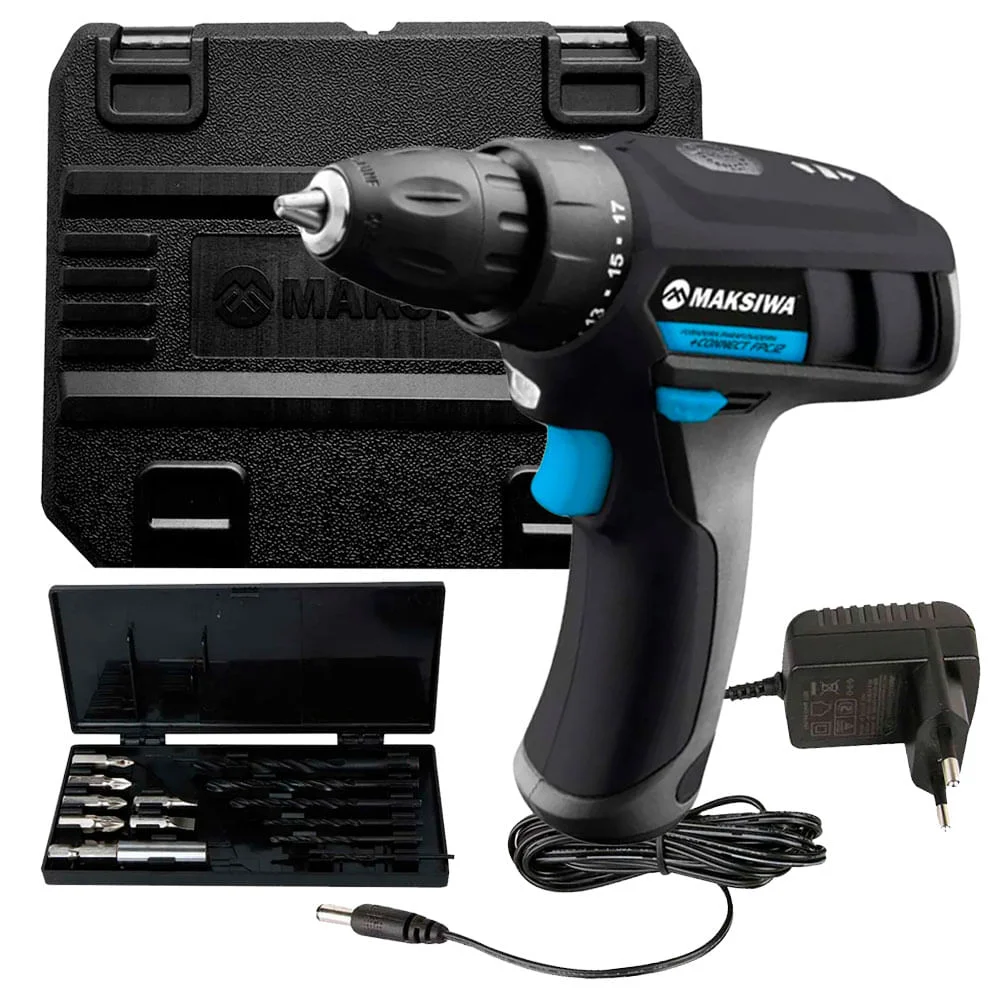 Furadeira e Parafusadeira Recarregável 12V FPC.12 e Connect Maksiwa