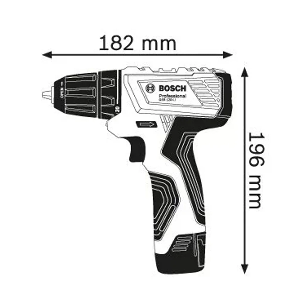 Furadeira Parafusadeira à Bateria Não acompanha 12V GSR 120-LI Bosch