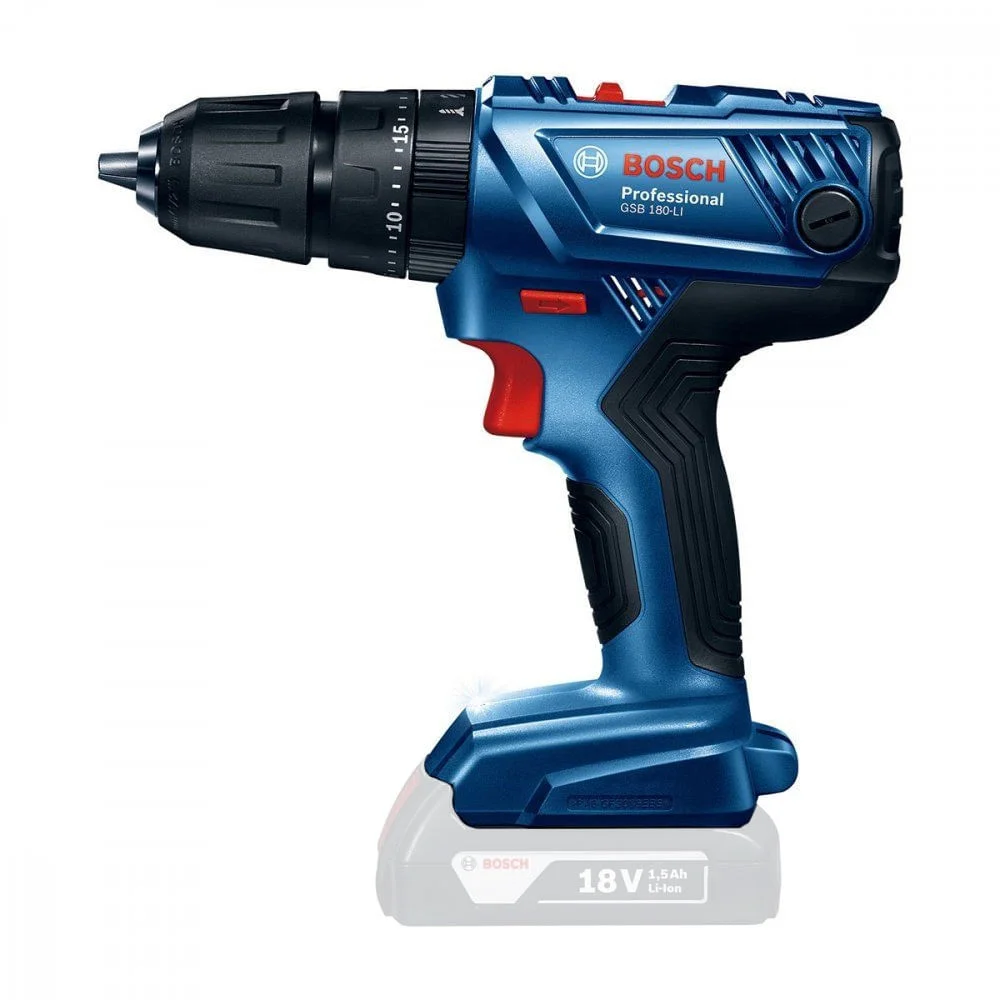 Furadeira Parafusadeira à Bateria Não acompanha 13mm GSB 180-LI Bosch