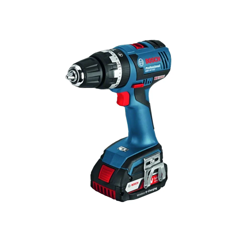 Furadeira Parafusadeira GSB 18V-EC com Carregador Indutivo Bosch