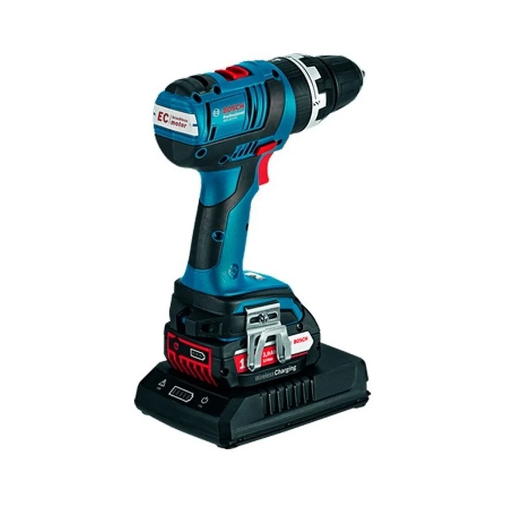 Furadeira Parafusadeira GSB 18V-EC com Carregador Indutivo Bosch