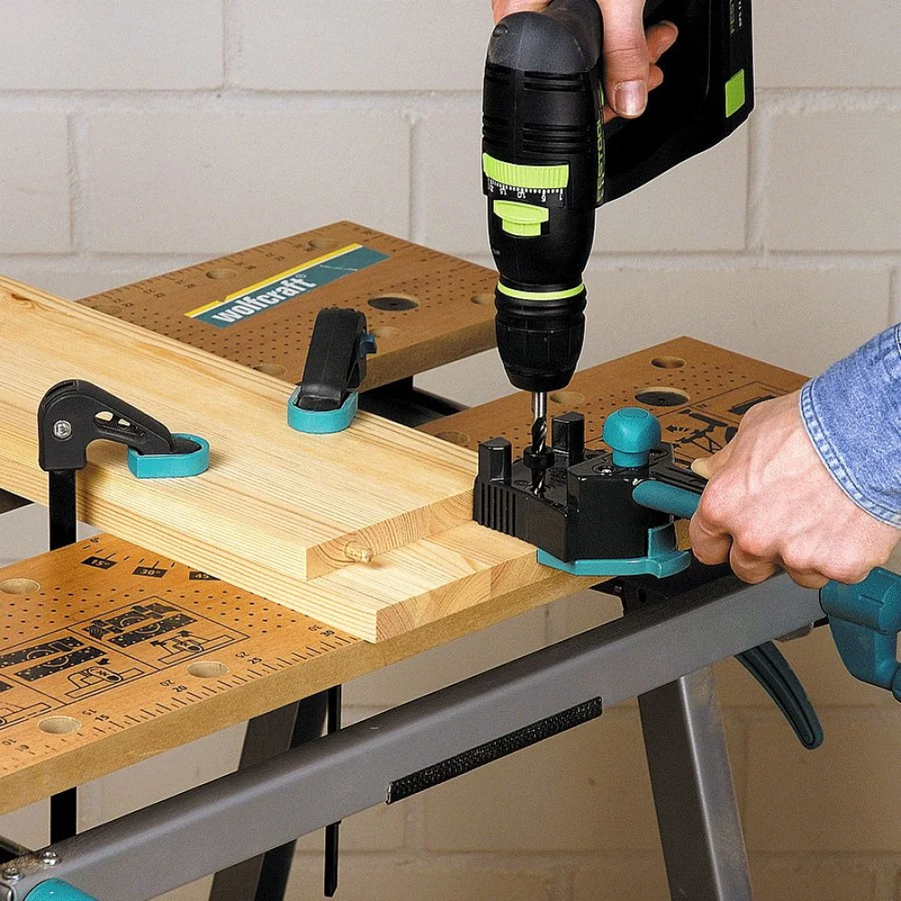 Gabarito Mestre para Furação Cavilha 464000 Wolfcraft