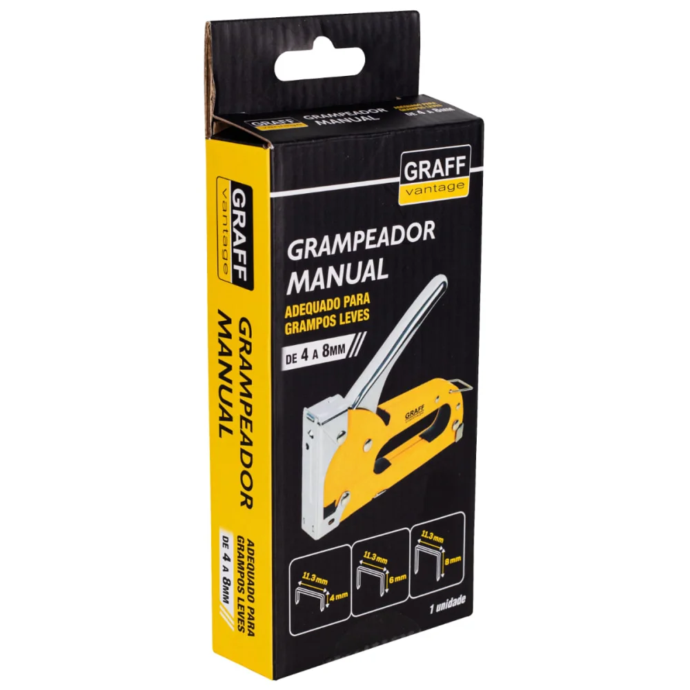 Grampeador Manual 4 a 8mm Graff Vantage