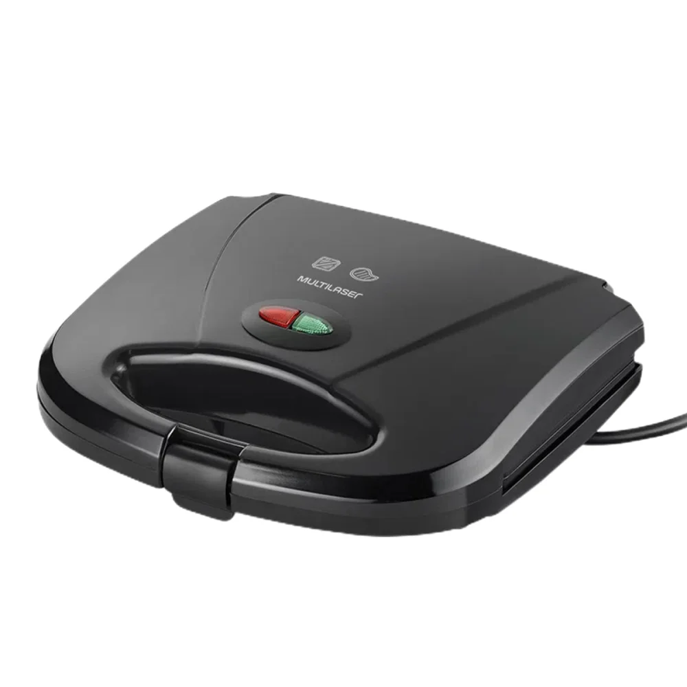 Grill e Sanduicheira Chapa Antiaderente 750 Watts Preta CE043 Multilaser 110 Volts