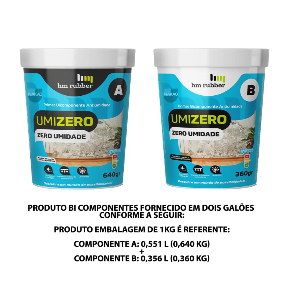 Impermeabilizante Umizero 1 Kg P17 Hm Rubber