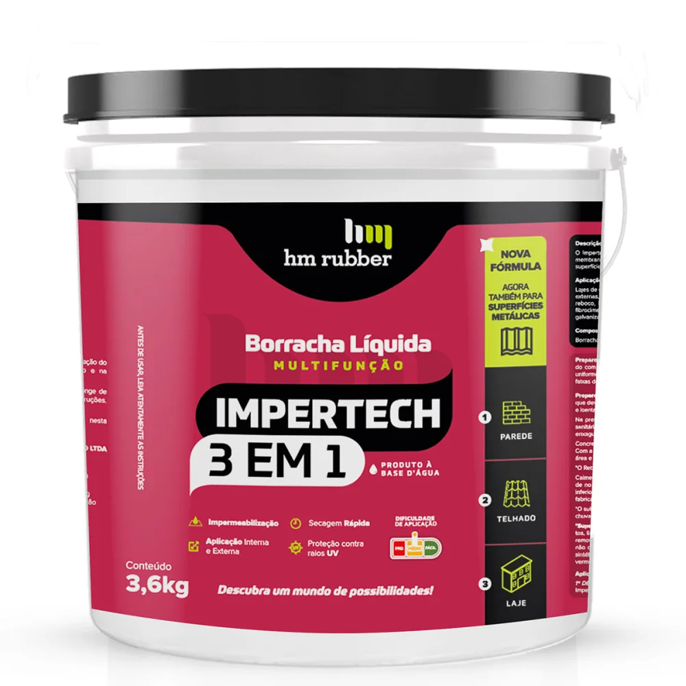Impertech 3 em 1 IB101 Hm Rubber Branco 36Kg