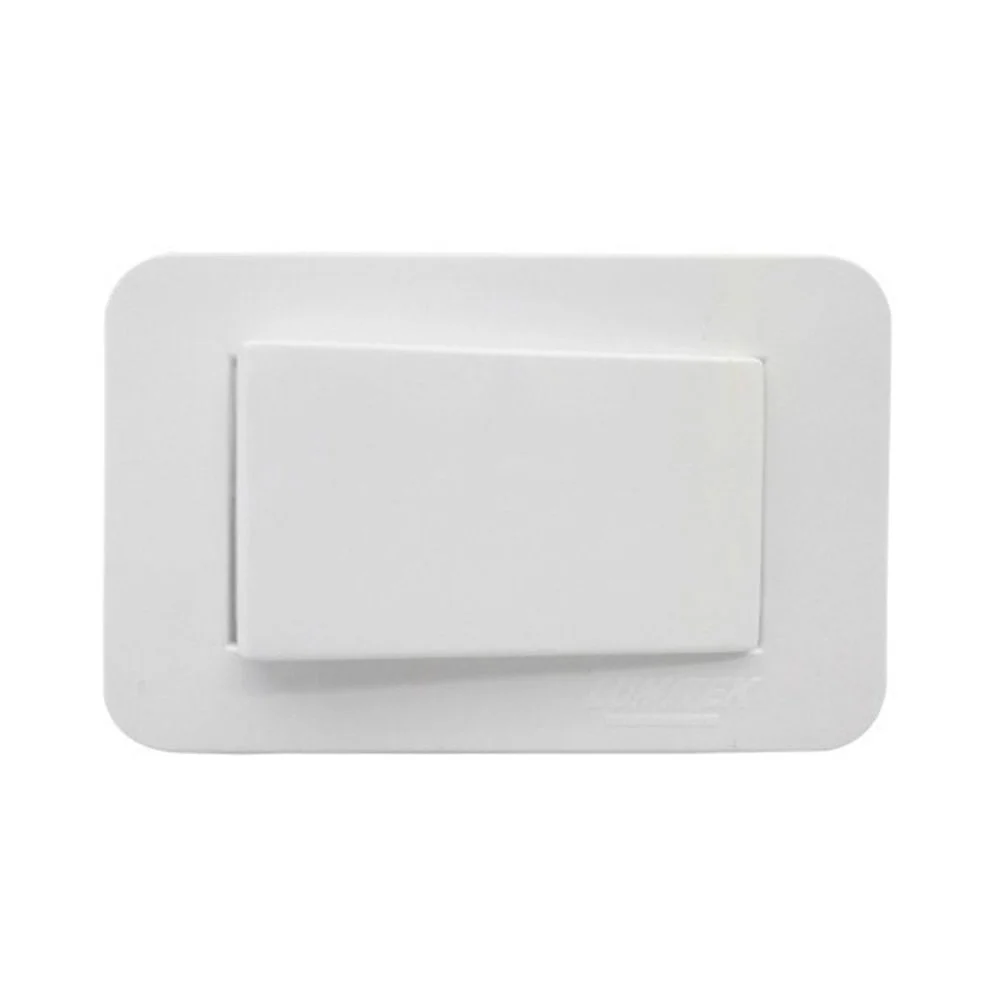 Interruptor Simples para Móveis 10 Amperes Lumitek Branco