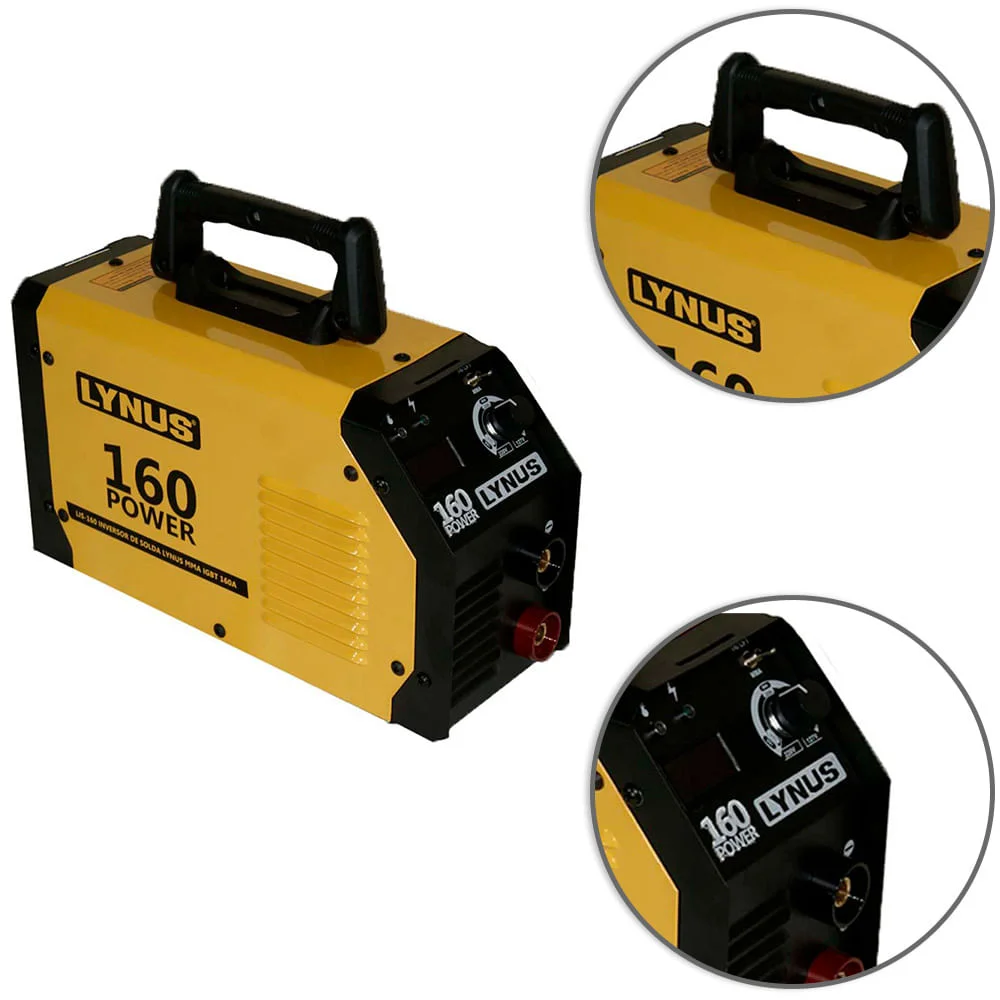 Inversora de Solda MMA160A LIS-160 Power 00010967.7 Lynus Bivolt