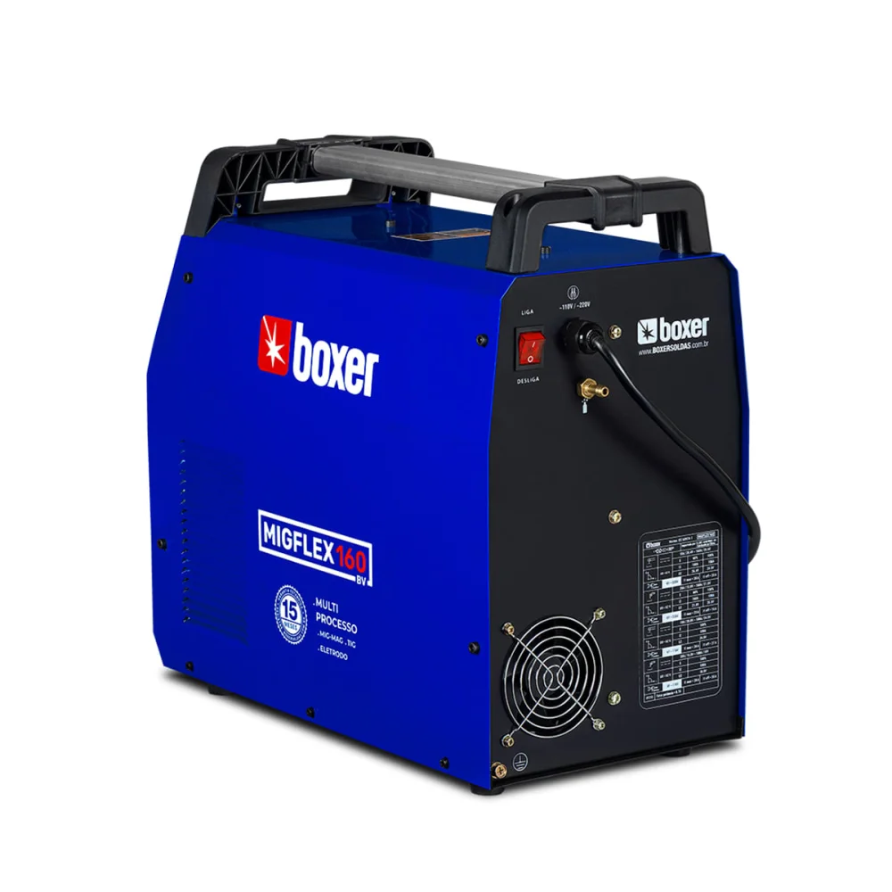 Inversora de Solda Multiprocessos 160A MigFlex 160 BV 2005020 Boxer Bivolt