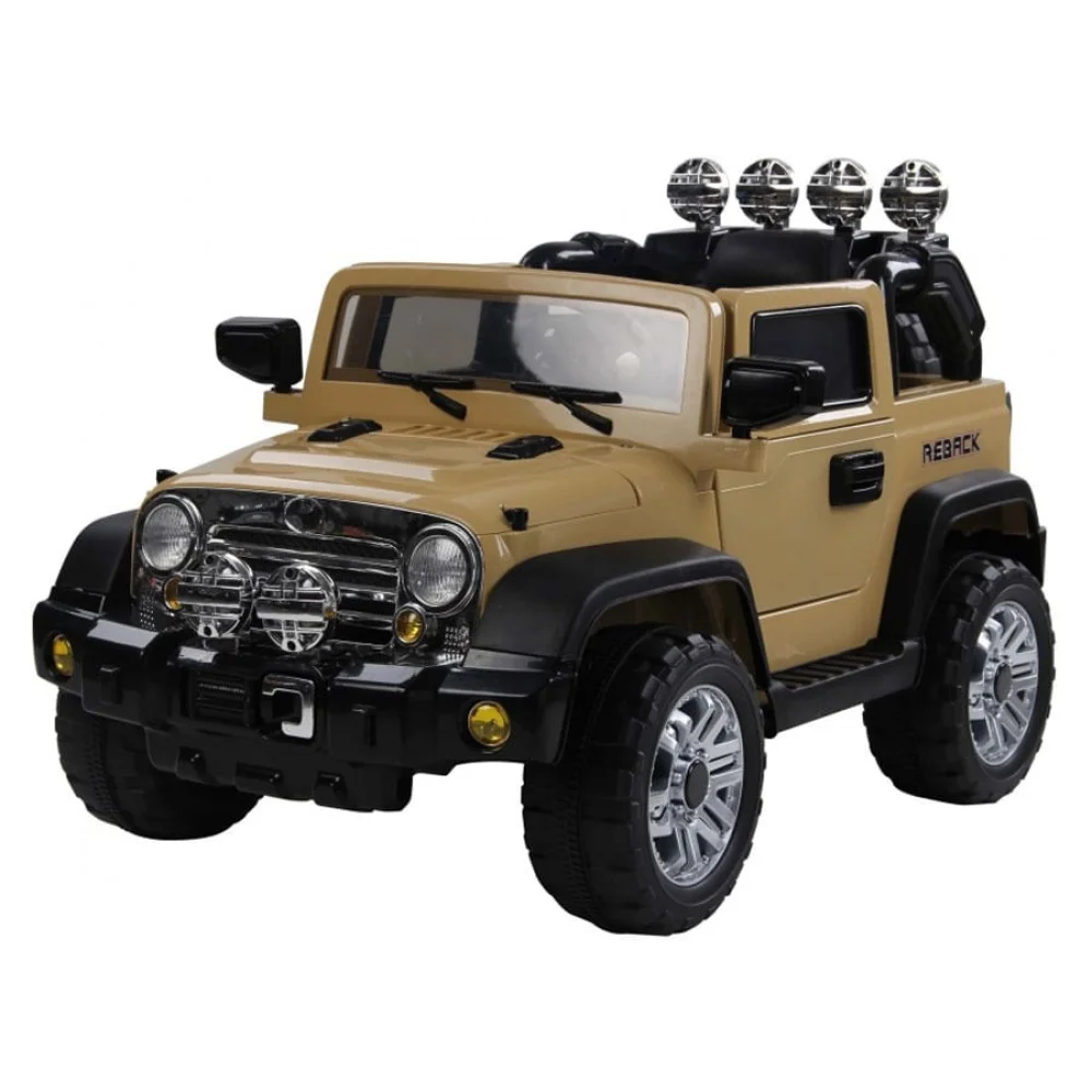 Jipe Elétrico Rali Caqui com Controle Remoto Marrom 927300 Bel Brink