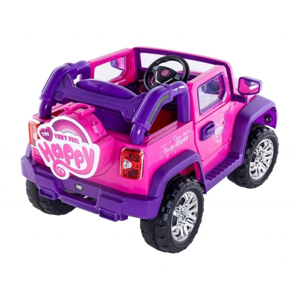 Jipe Elétrico Rali com Controle Remoto Rosa 927500 Bel Brink