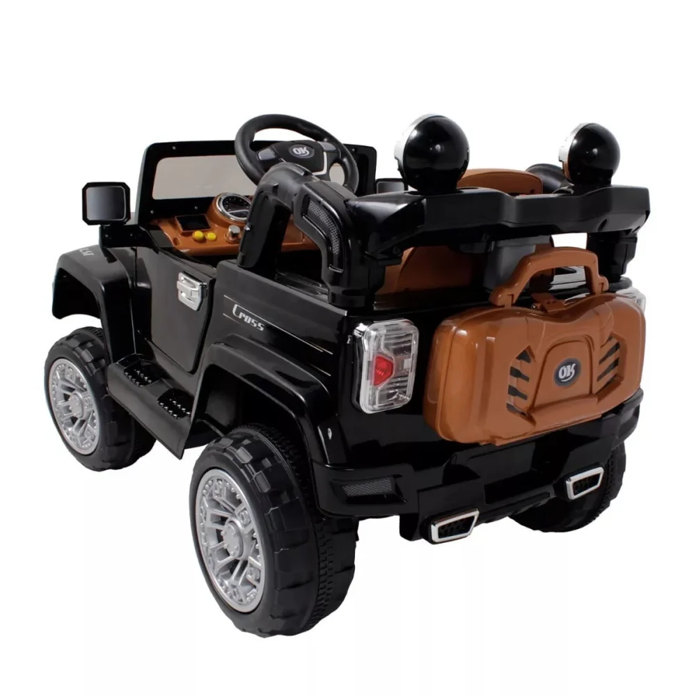 Jipe Eletrico Trilha com Controle Remoto Preto 12V 927601 Belfix