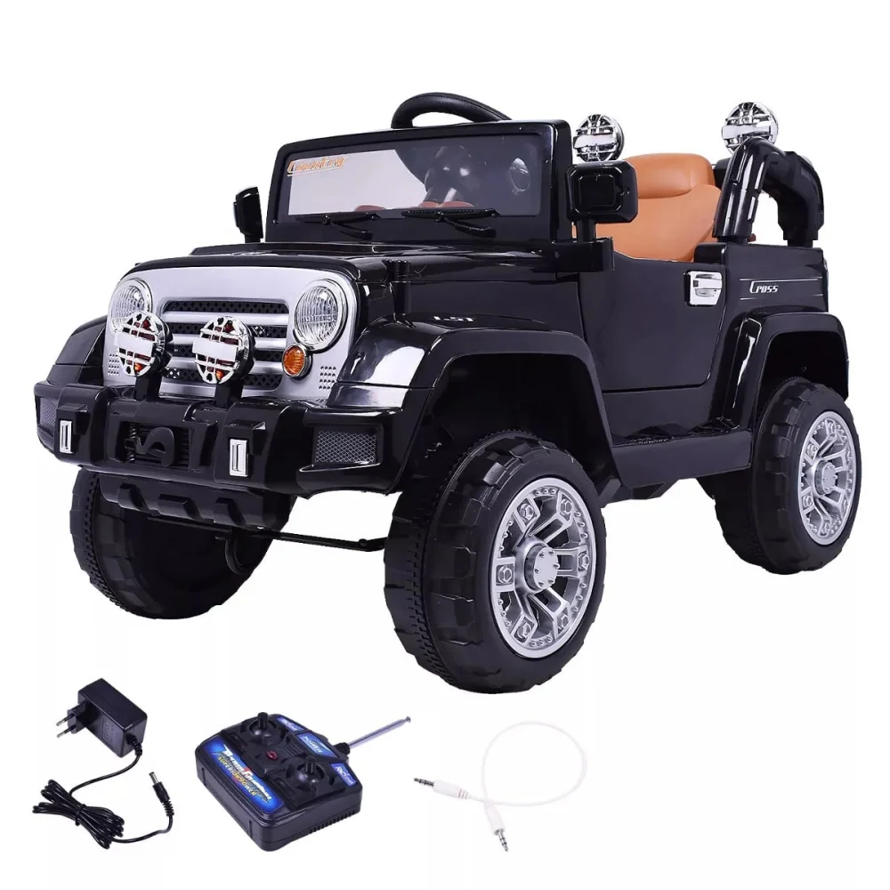 Jipe Eletrico Trilha com Controle Remoto Preto 12V 927601 Belfix