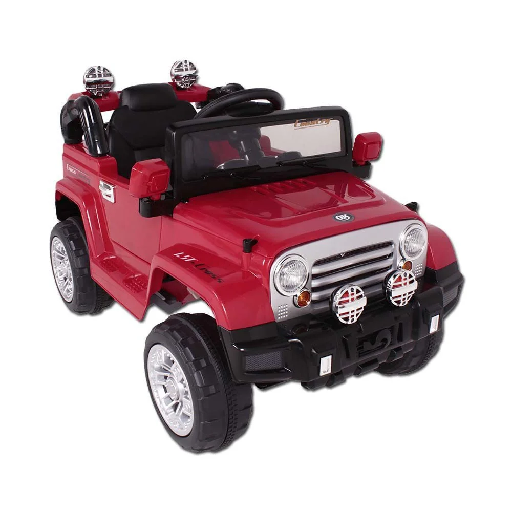 Jipe Elétrico trilha vermelho com controle remoto 12V 927604 - Belfix