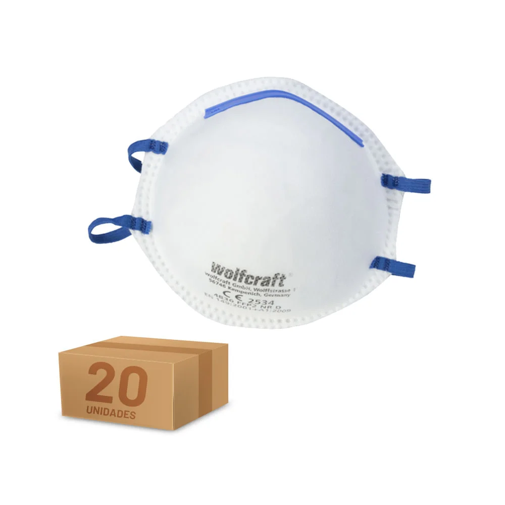 Jogo de 20 Máscaras PFF2 483700 Wolfcraft