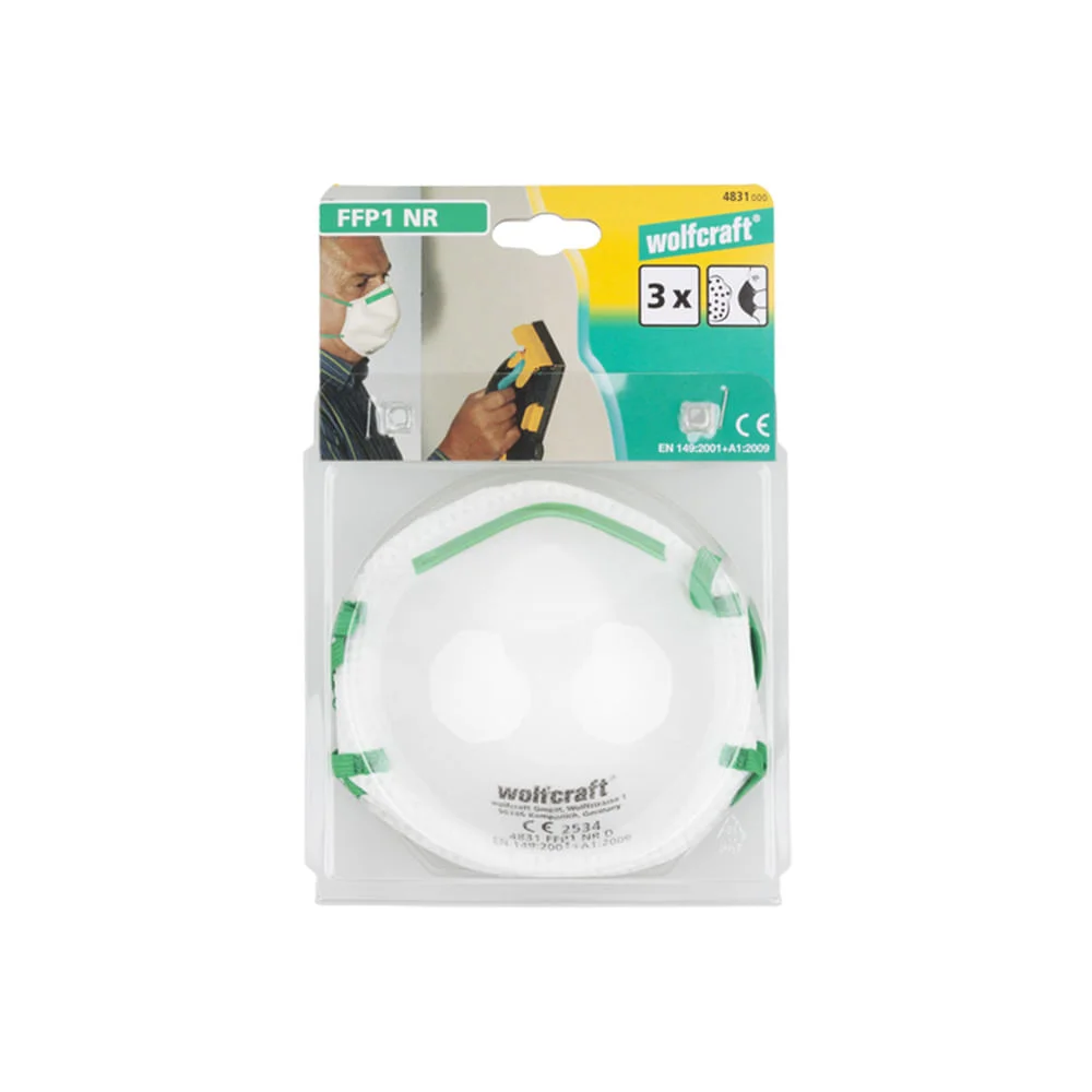 Jogo de 3 Máscaras PFF1 483100 Wolfcraft