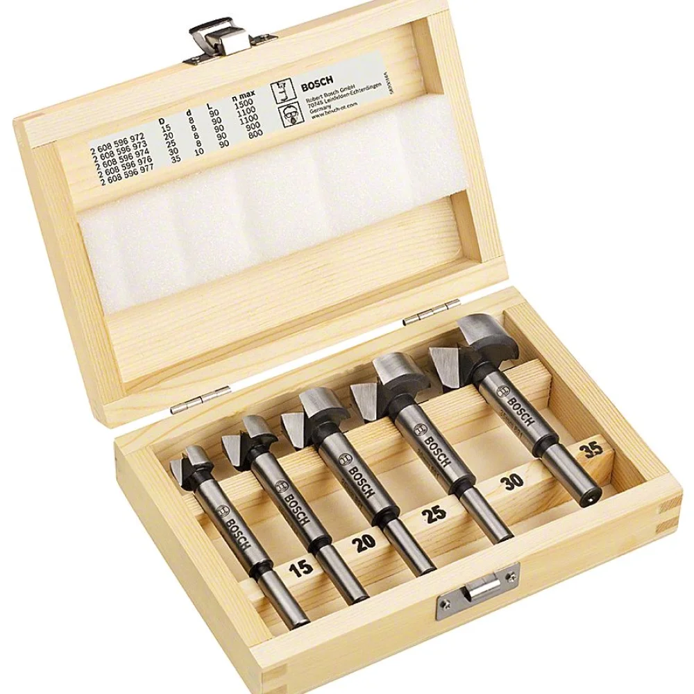 Jogo de 5 Brocas Forstner Bosch