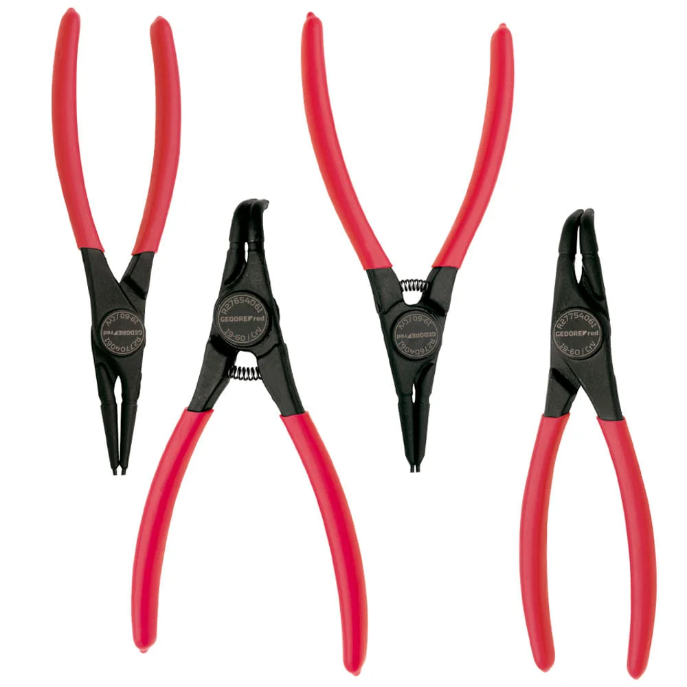 Jogo de Alicates para Anéis Internos e Externos 3301829 Gedore 4 Peç