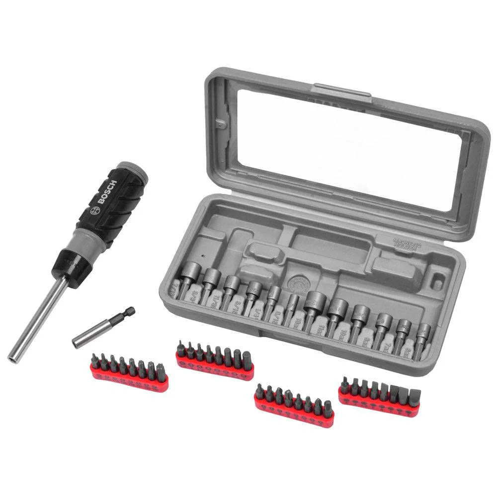 Jogo de Bits para Parafusar com 46 Peç Bosch