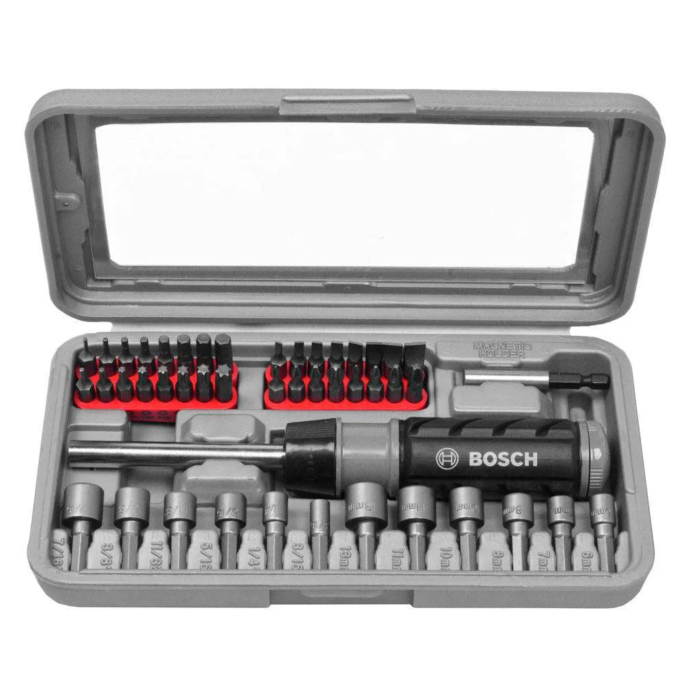 Jogo de Bits para Parafusar com 46 Peç Bosch