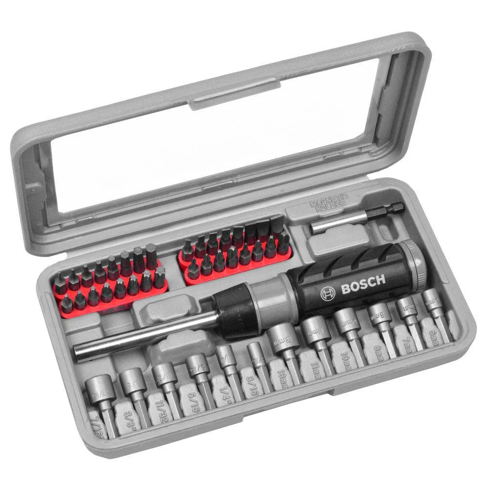 Jogo de Bits para Parafusar com 46 Peç Bosch