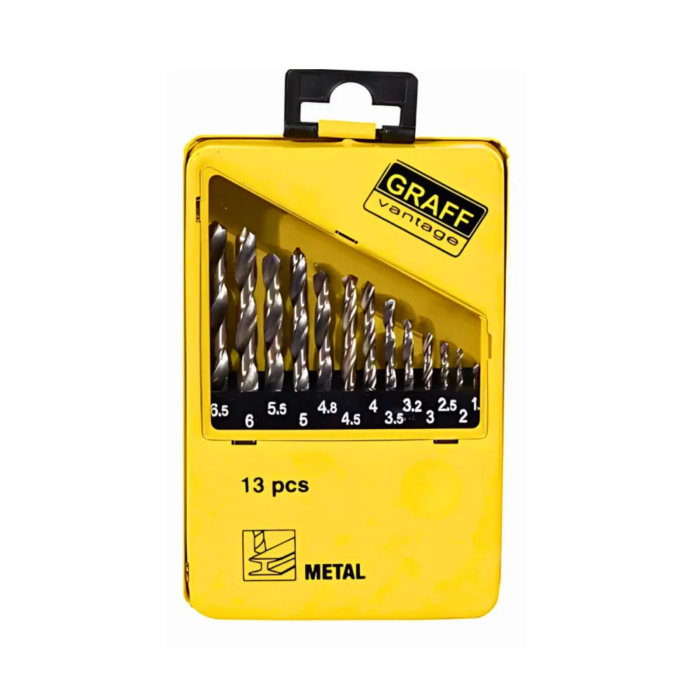Jogo de Brocas de Aço Rápido 338 13 Peç Graff Vantage