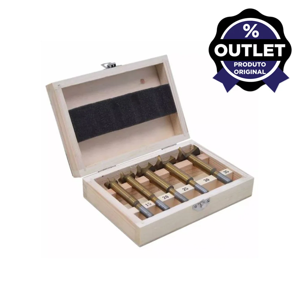 Jogo de Brocas Forstner com 5 peç P-19875 Makita Outlet