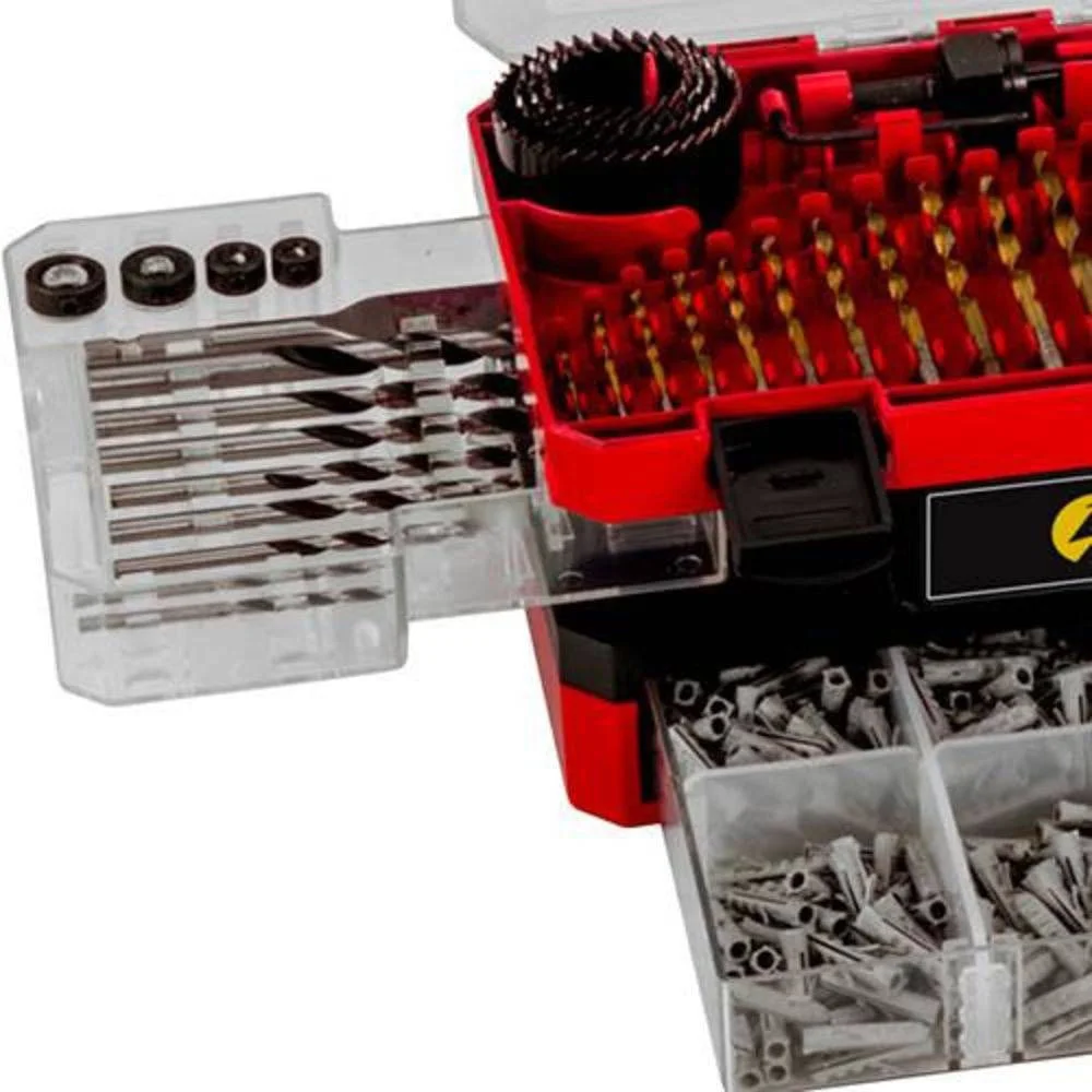 Jogo de Brocas Helicoidais e Acessórios 407 Peç 929.0561-0 Schulz