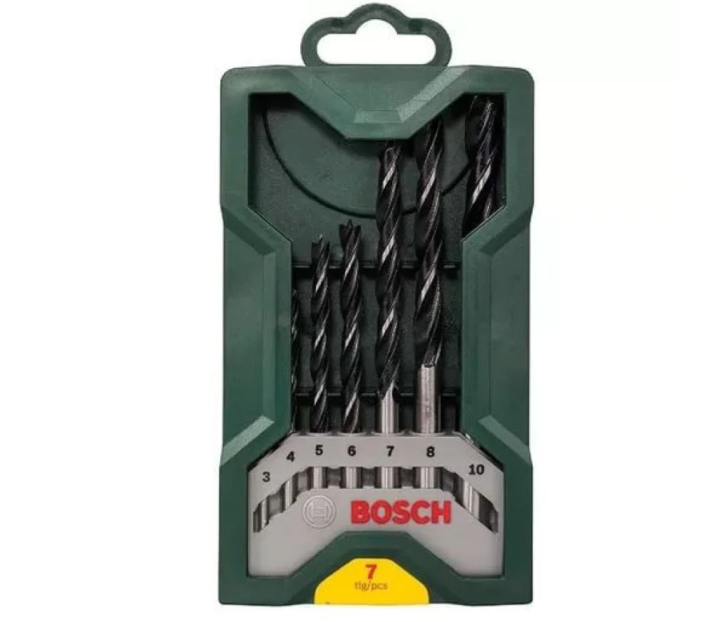 Jogo de Brocas para Madeira X- Line com 07 Peç 2607019580000 - Bosch Jogo de Brocas para Madeira X- Line com 07 Peç 2607019580000 - Bosch