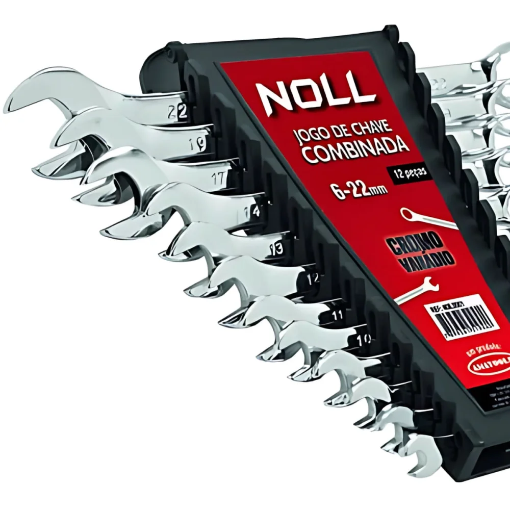 Jogo de Chave Combinada 6 à 22mm 12 Peç
