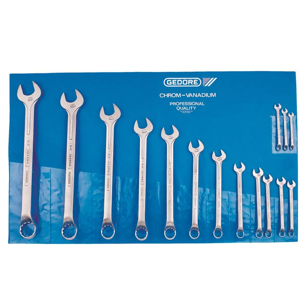 Jogo de Chave Combinada 6 à 32mm 15 Peç R09105015 3300993 Gedore Red