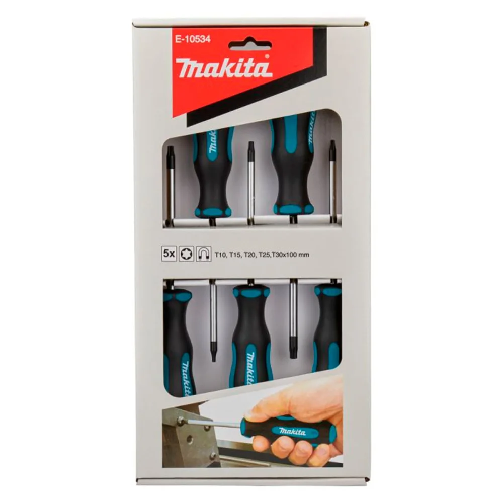 Jogo de Chaves Torx 5 Peç E-10534 Makita