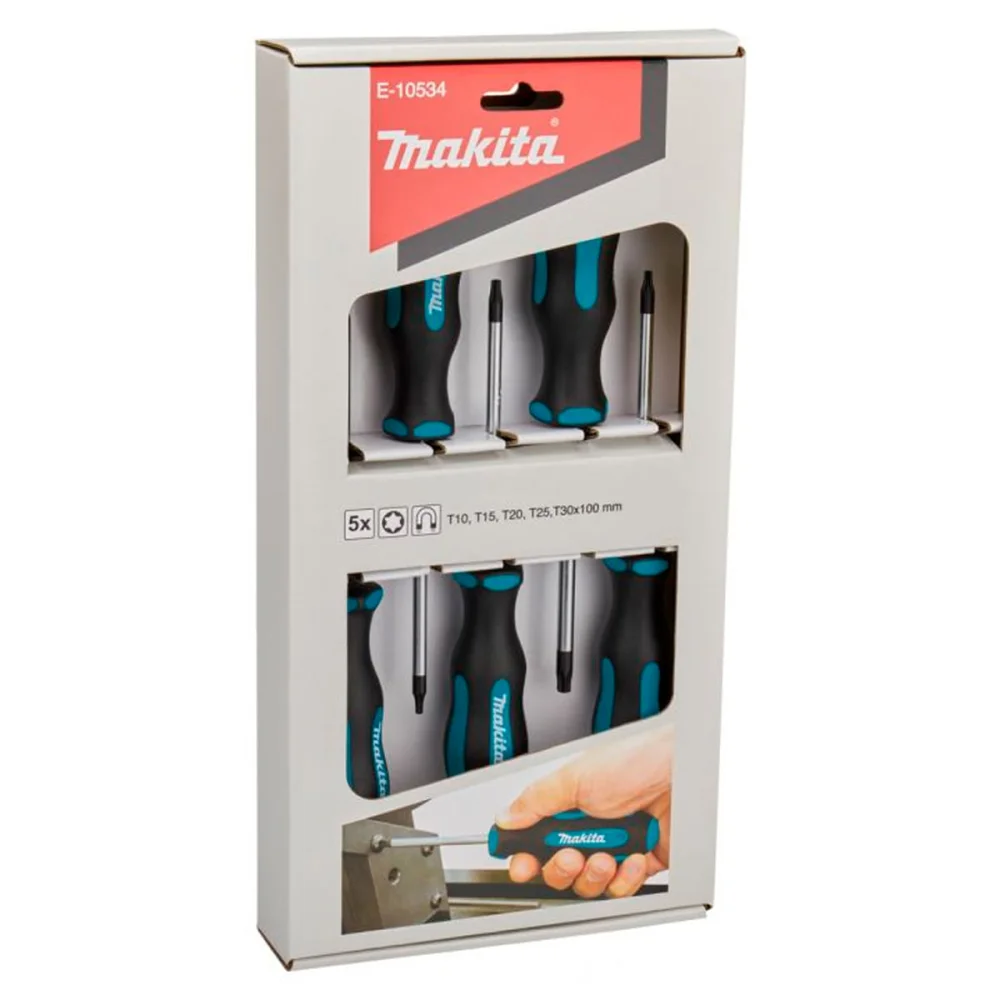 Jogo de Chaves Torx 5 Peç E-10534 Makita