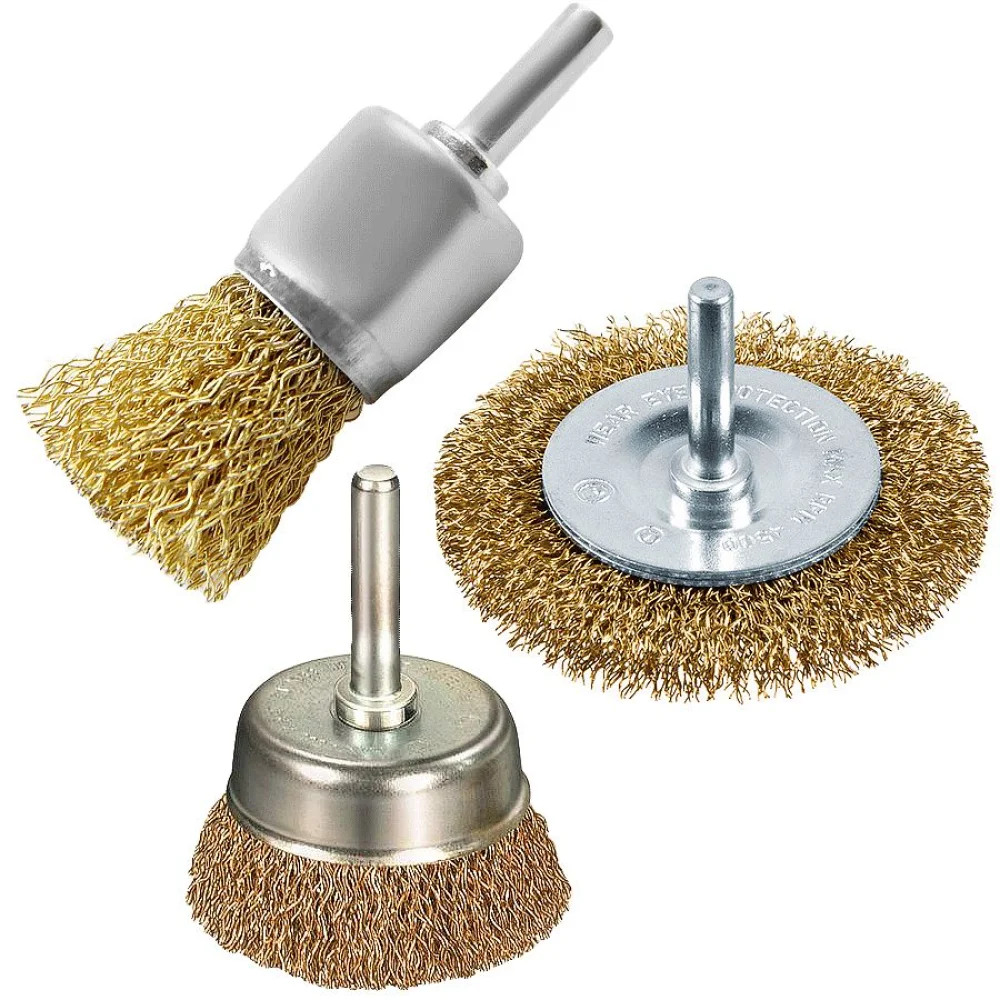 Jogo de Escovas de 1/4 Pol Aço 3 Peç 744869 MTX